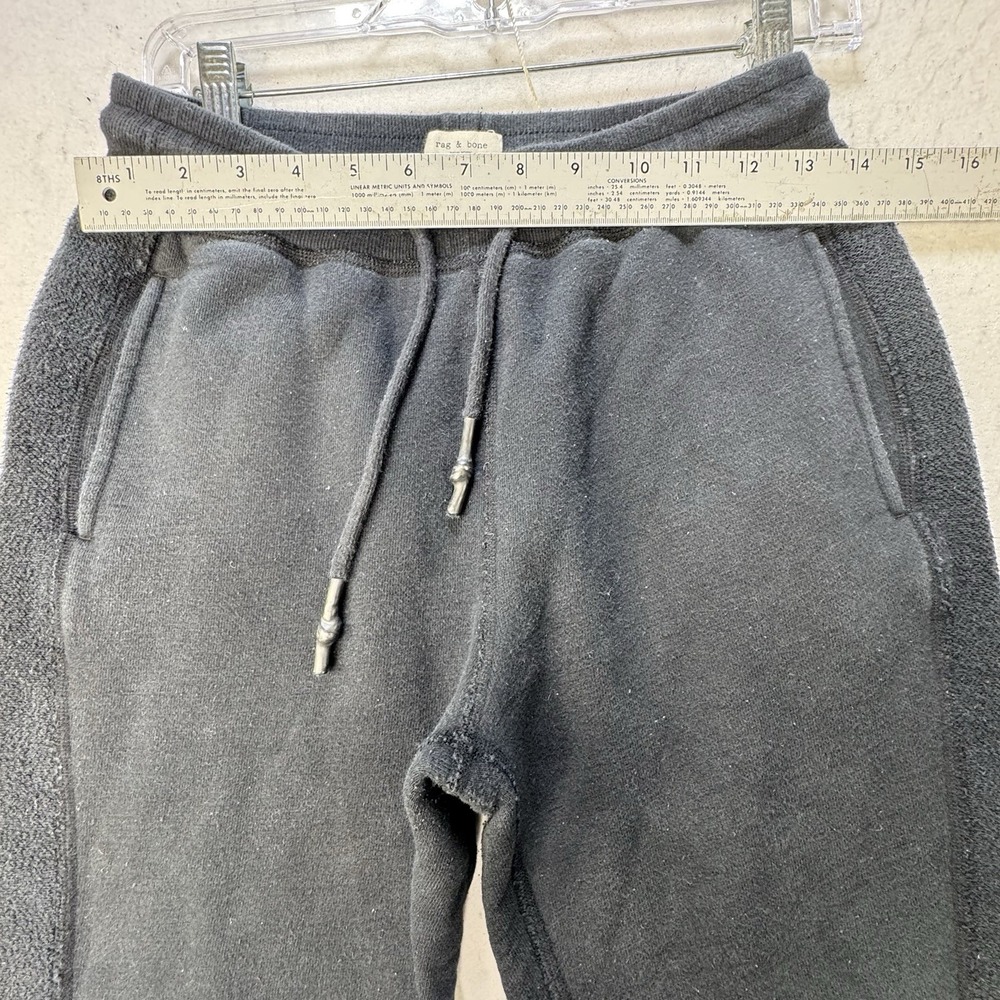 Rag & Bone Black Jogger Sweatpants Size XS Cotton Lounge Gorp Terry Cloth - Picture 7 of 12